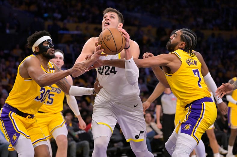 NBA: Utah Jazz at Los Angeles Lakers