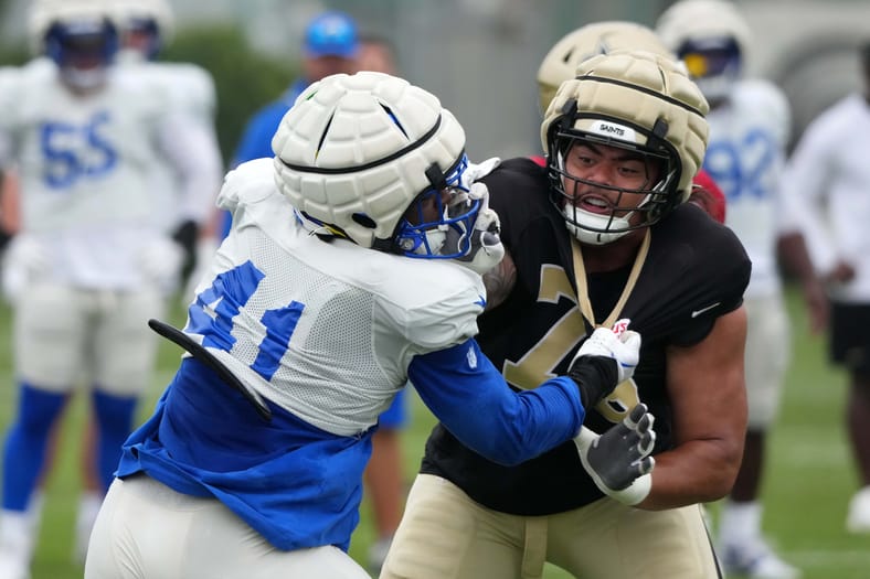 NFL: New Orleans Saints Los Angeles Rams Joint Practice