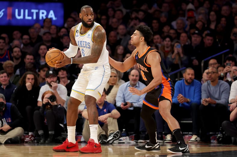 NBA: Los Angeles Lakers at New York Knicks