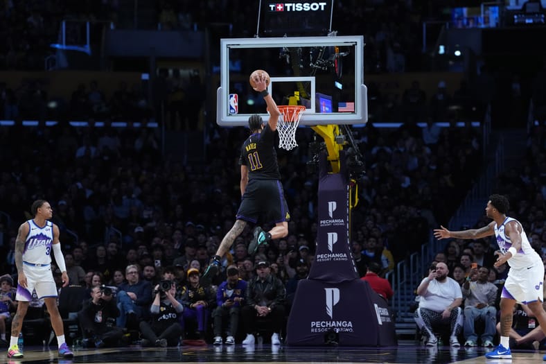 NBA: Utah Jazz at Los Angeles Lakers