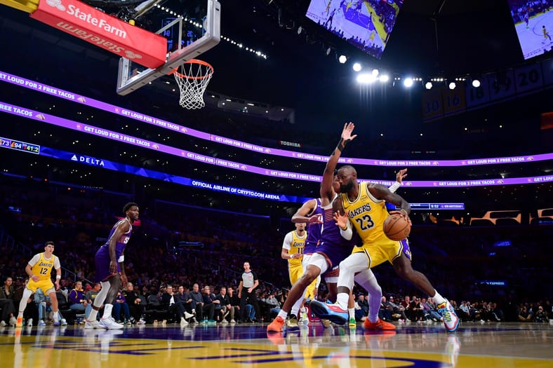 NBA: Phoenix Suns at Los Angeles Lakers