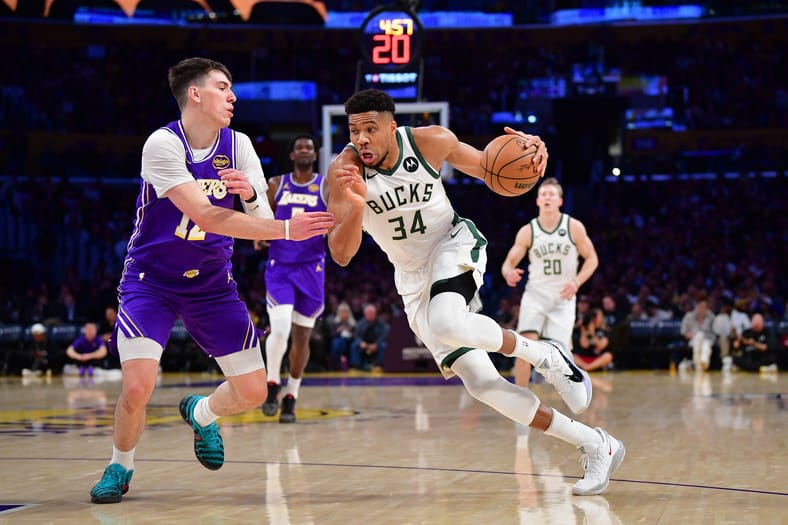 NBA: Milwaukee Bucks at Los Angeles Lakers