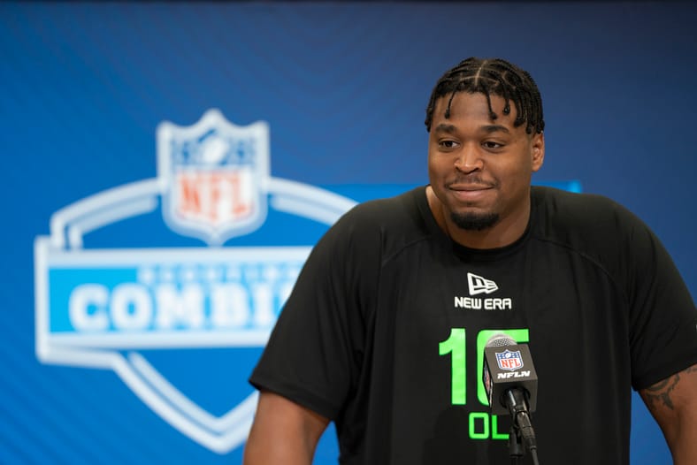 The Las Vegas Raiders Select OL Charles Grant