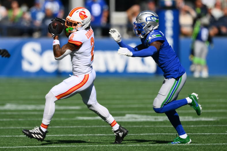 NFL: Tampa Bay Buccaneers at Seattle Seahawks Emeka Egbuka
