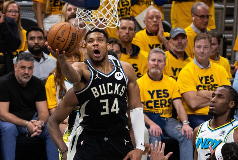 Insider Shares Latest Los Angeles Lakers, Giannis Antetokounmpo Trade Buzz 3 NBA: Playoffs-Milwaukee Bucks at Indiana Pacers