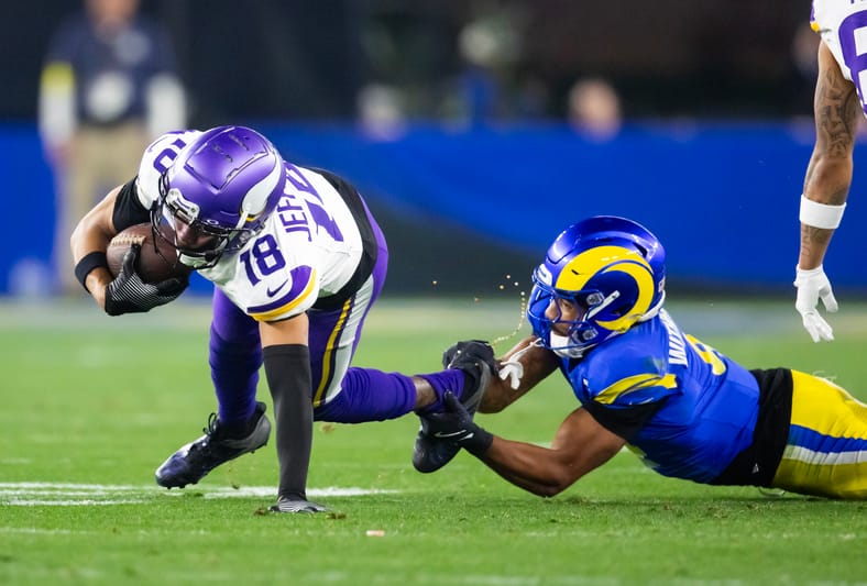 Rams Cornerback Now Ruled OUT With Shoulder Injury Against Titans 4 NFL: NFC Wild Card Round-Minnesota Vikings at Los Angeles Rams