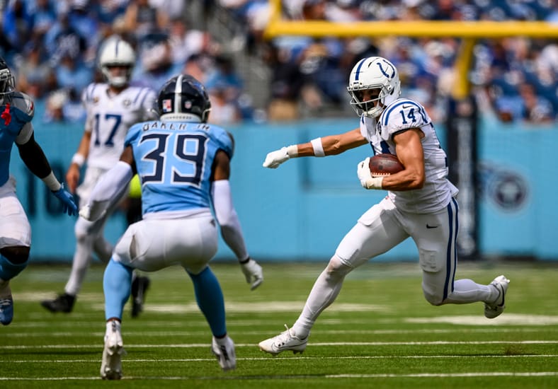 NFL: Indianapolis Colts at Tennessee Titans Alec Pierce 