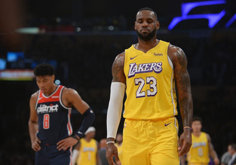 NBA: Washington Wizards at Los Angeles Lakers