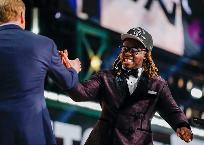 Syndication: Green Bay Press-Gazette Las Vegas Raiders Ashton Jeanty