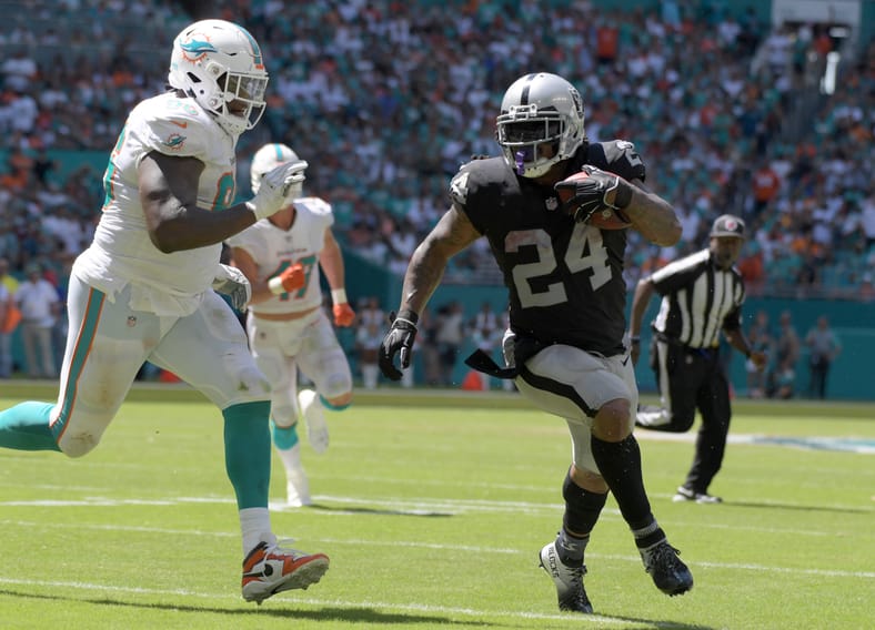 Top Analyst Tells Las Vegas Raiders Why They Need Ashton Jeanty At No. 6 2 NFL: Las Vegas Raiders at Miami Dolphins