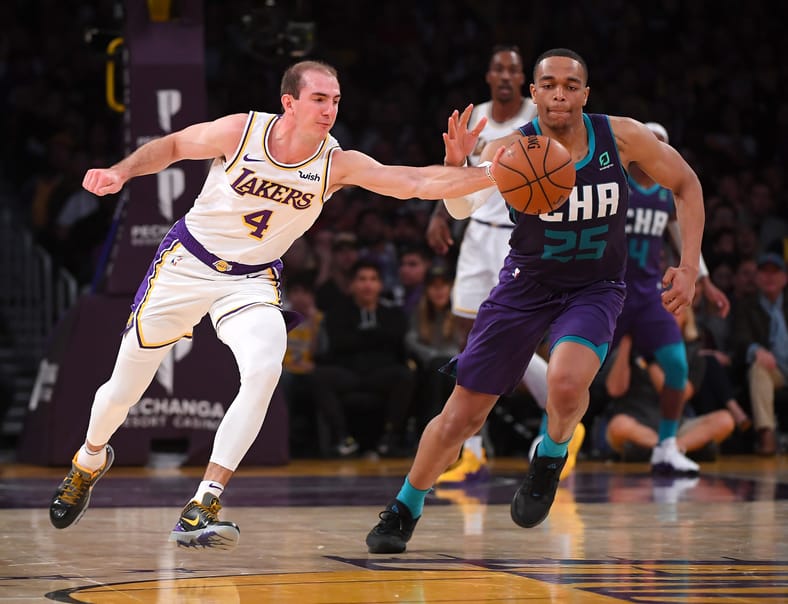 NBA: Charlotte Hornets at Los Angeles Lakers