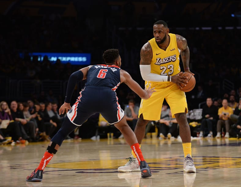 NBA: Washington Wizards at Los Angeles Lakers