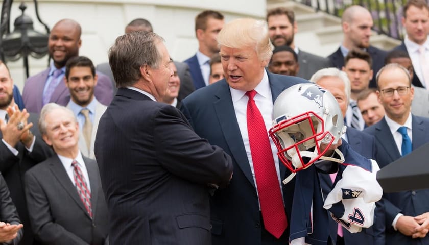 Top 10 Moments In New England Patriots History 3 Patriots Meet President