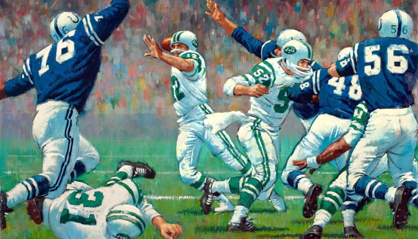 Joe Namath Painting
