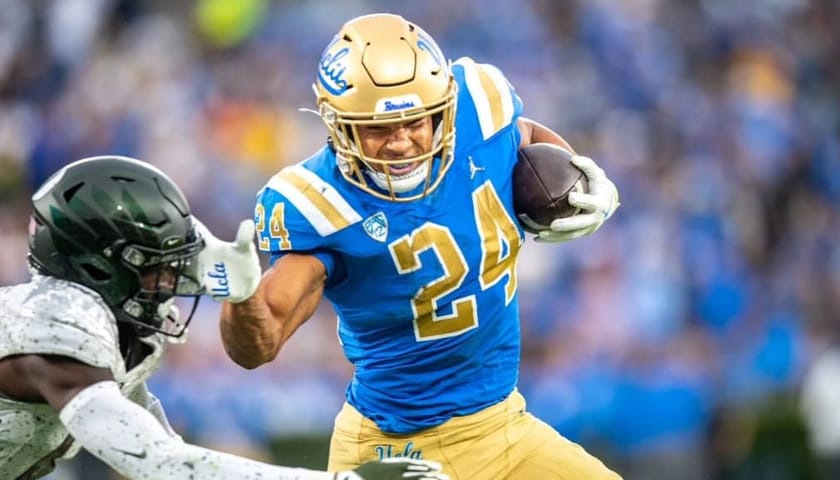 UCLA Bruins Running Back Zach Charbonnet. Photo Credit: Scott Chandler | UCLA Athletics