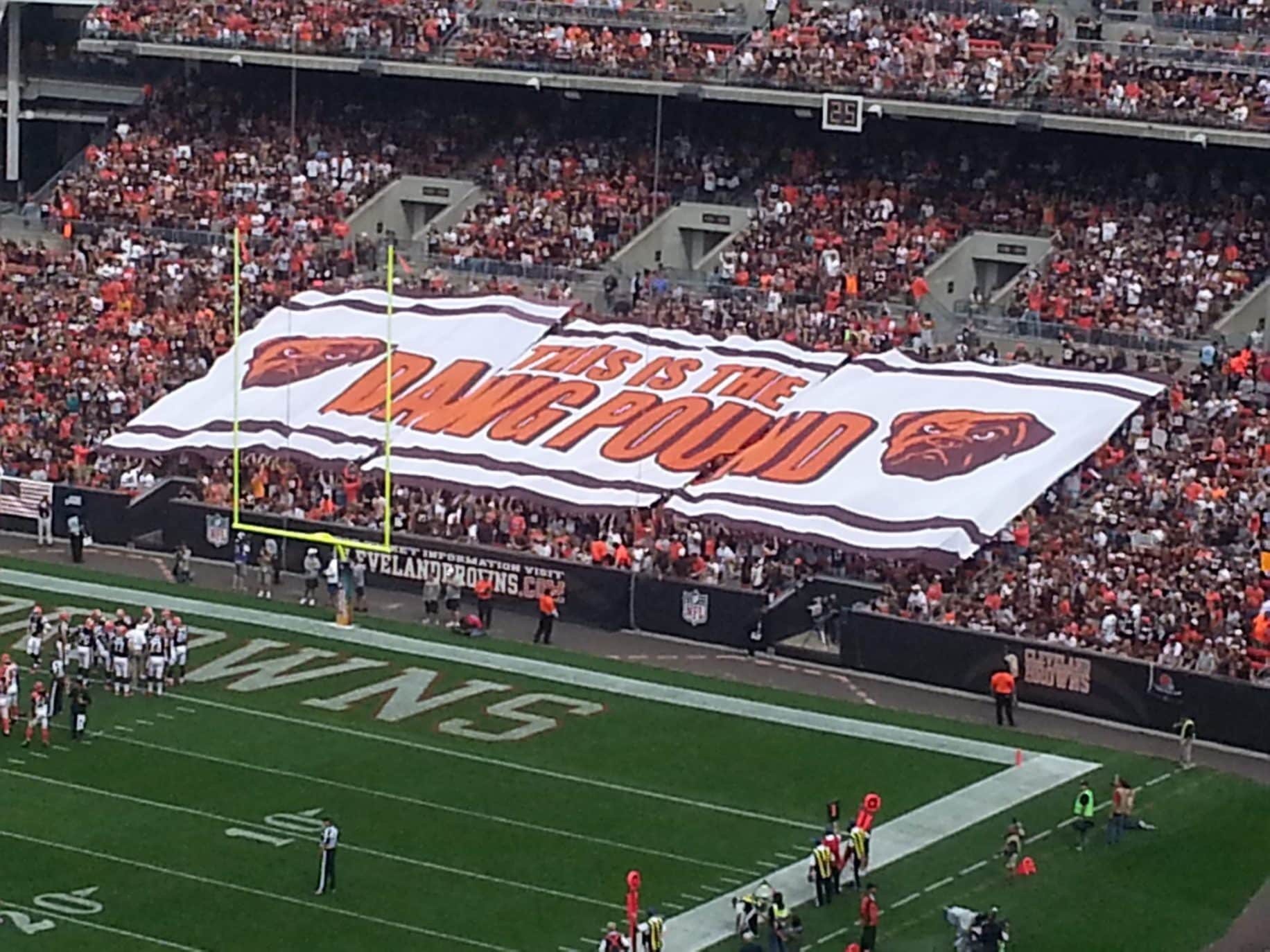 Why The Cleveland Browns Will Beat The New England Patriots 3 The infamous Dawg Pound of the Cleveland Browns