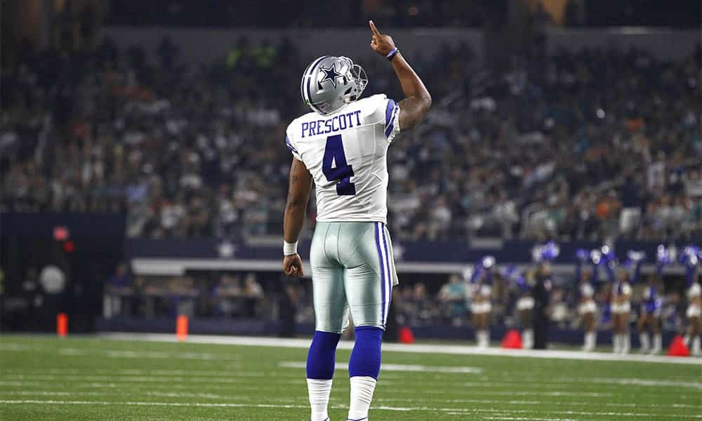 Dallas Cowboys surprise rookie quarterback Das Prescott. Mandatory Credit: Tim Heitman-USA TODAY Sports