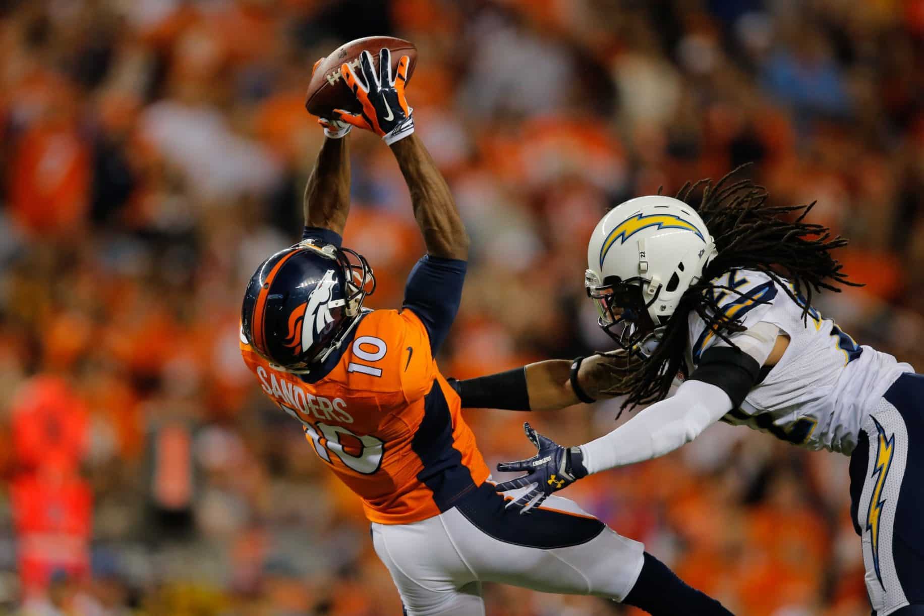 7 Bold Fantasy Predictions For Remainder Of Season 9 Wide Receiver Emmanuel Sanders of the Denver Broncos (Photo by Doug Pensinger/Getty Images)