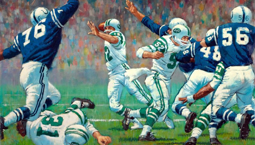 Top 10 Moments In New York Jets History 3 Joe Namath Painting