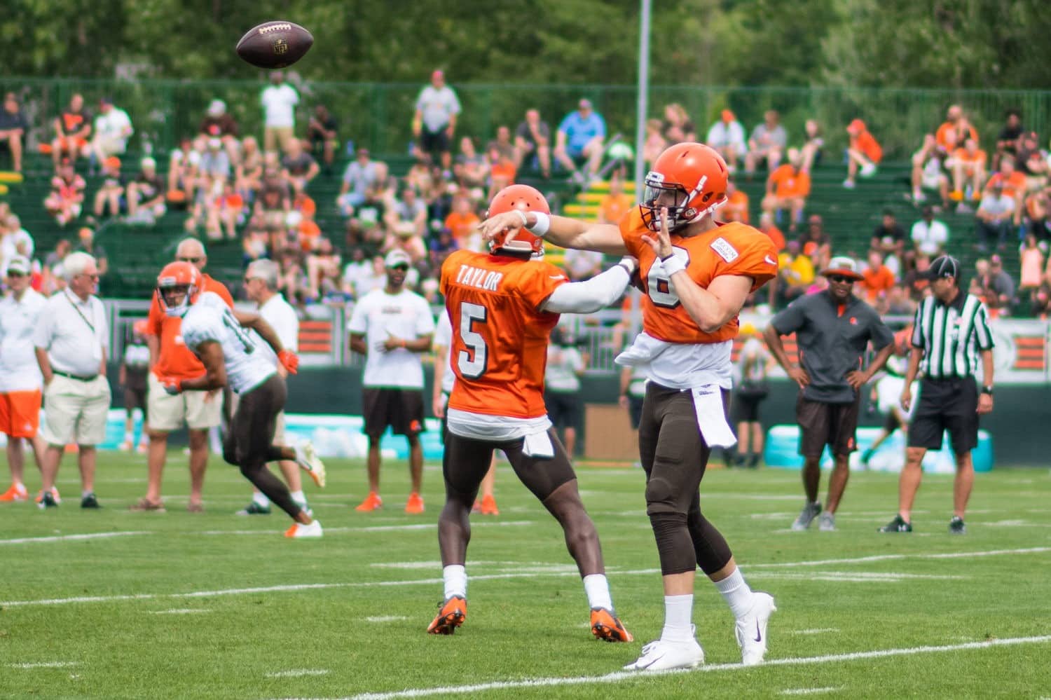 Quarterbacks Baker Mayfield And Tyrod Taylor. Photo Credit: Erik Drost - Under Creative Commons License