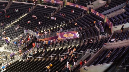 An Empty Staples Center. Photo Credit: Miguel Discart | Under Creative Commons License