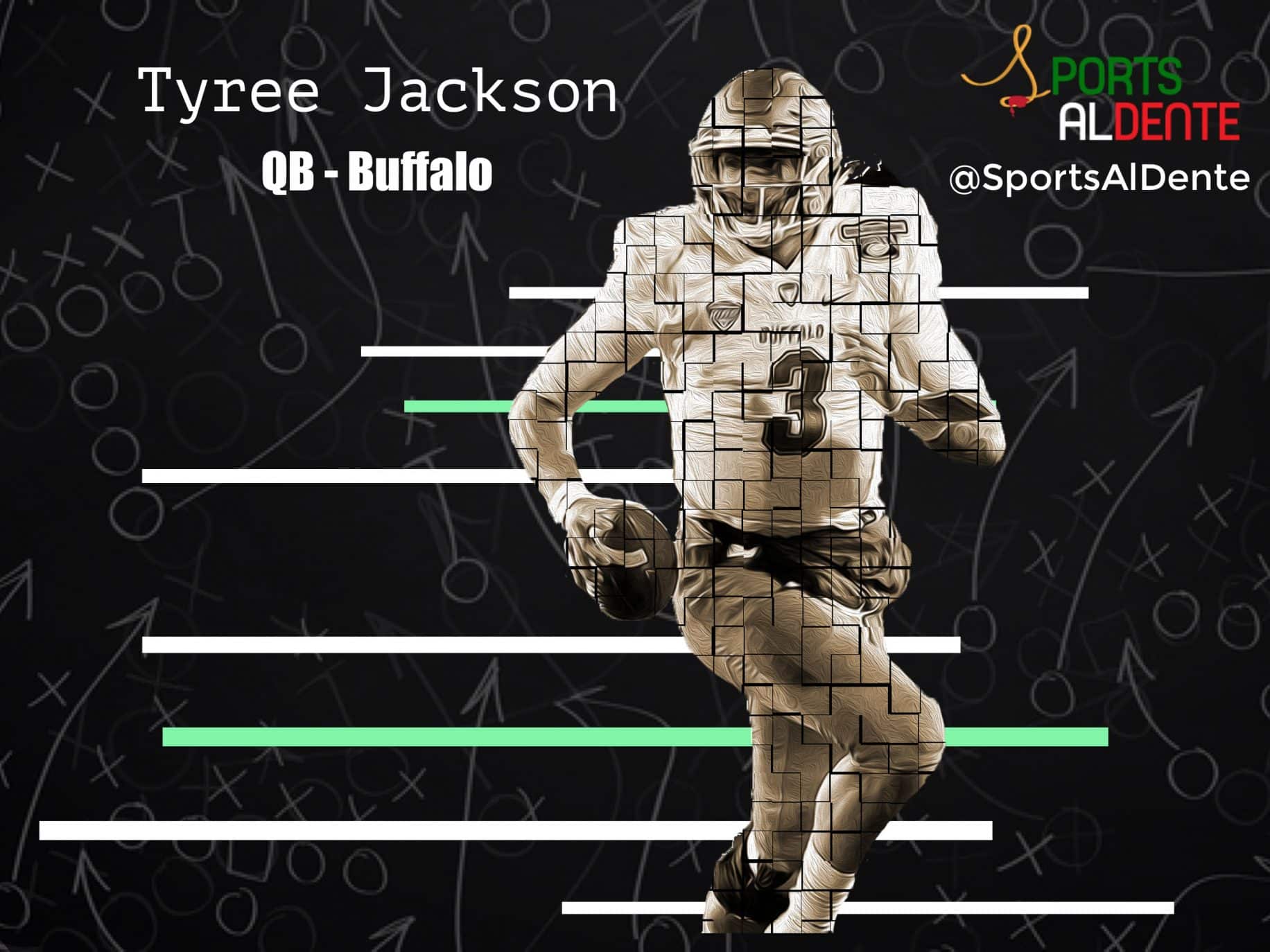 Tyree Jackson NFL Draft Profile | Sports Al Dente Illustration