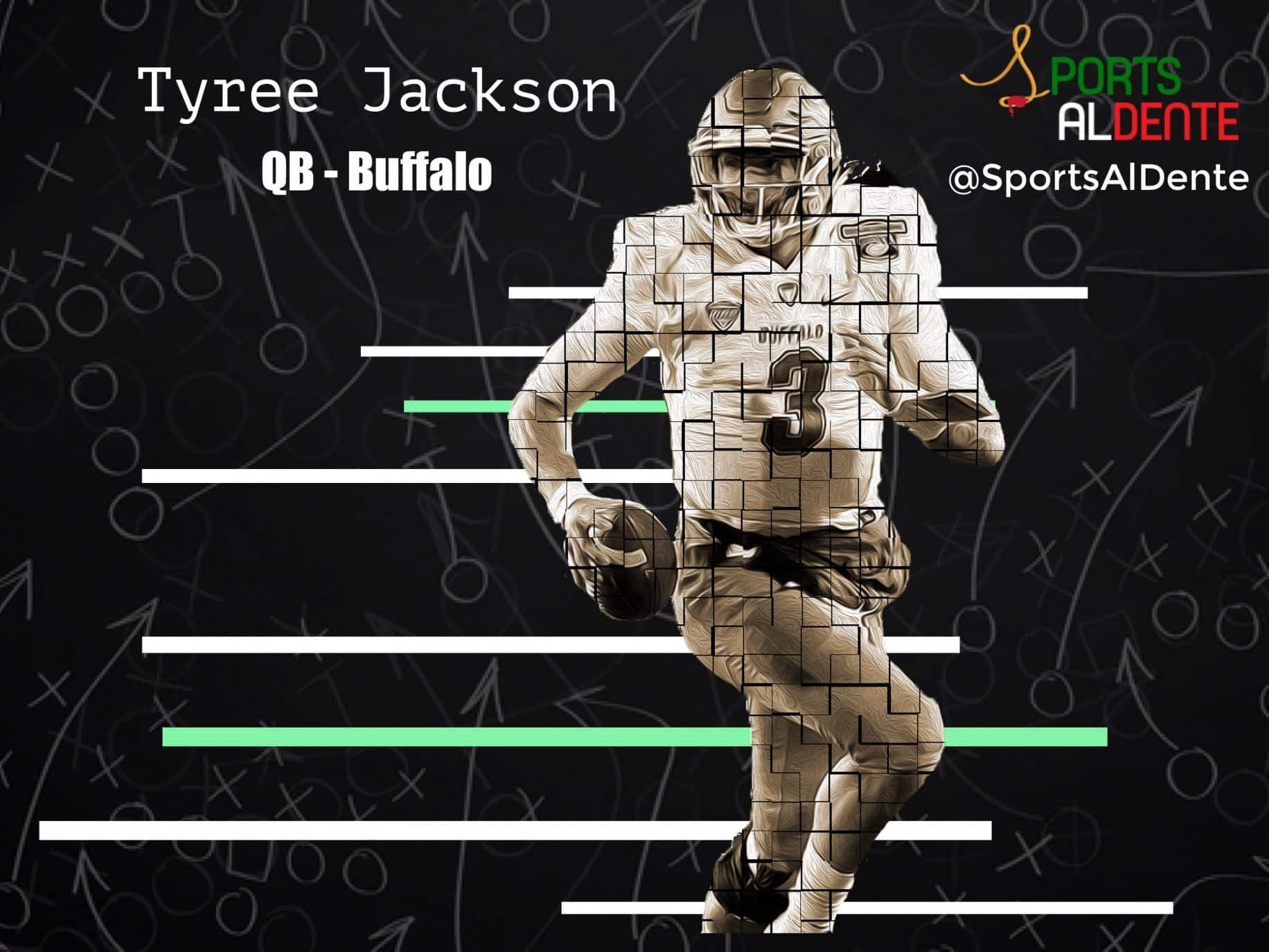 Tyree Jackson NFL Draft Profile 12 Tyree Jackson NFL Draft Profile | Sports Al Dente Illustration