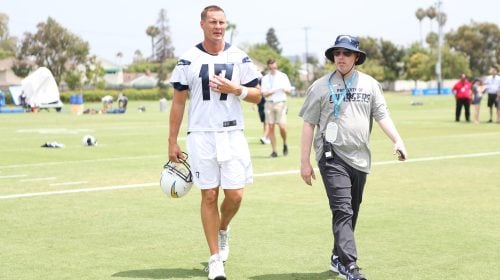 Los Angeles Chargers Quarterback Philip Rivers. All-Time Perfect Chargers Team. Photo Credit: Monica Dyrud | The LAFB Network