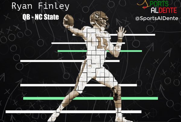 Ryan Finley NFL Draft Profile. Photo Credit: Pack Insider | Sports Al Dente Illustration