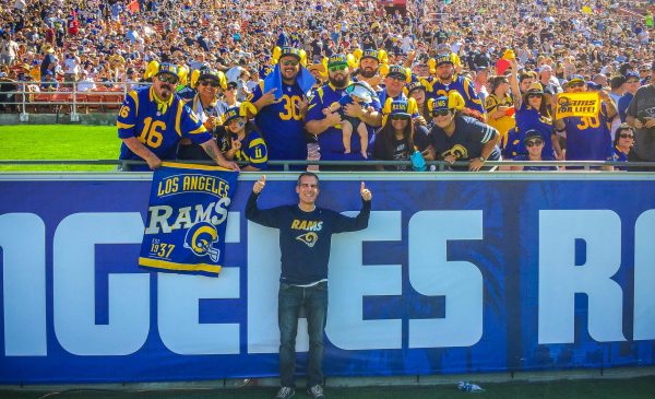 Los Angeles Mayor Eric Garcetti With Rams Fans. Photo Credit: Eric Garcetti | Under Creative Commons License