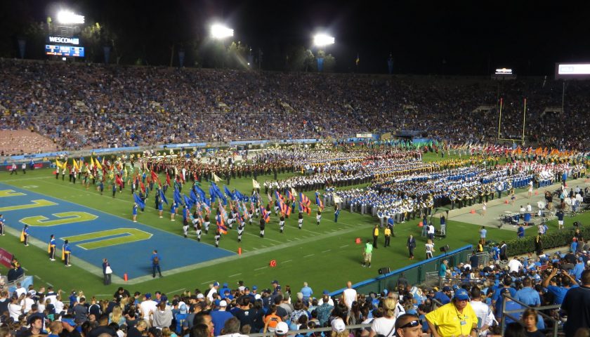 High School Marching Bands Perform During Halftime At The Rose Bowl. Photo Credit: Ken Lund | Under Creative Commons License