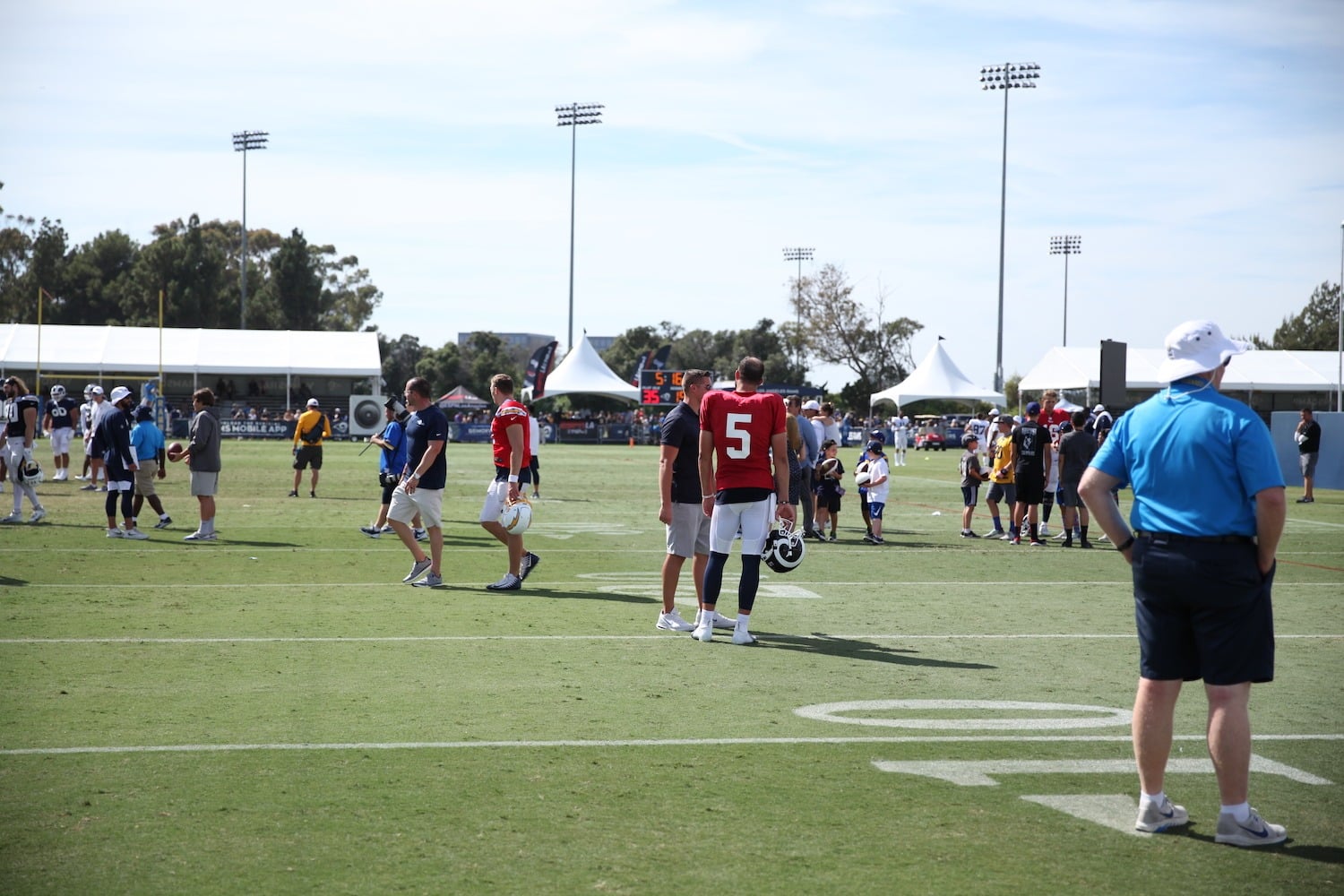 Los Angeles Rams Backup Quarterback Blake Bortles During 2019 Training Camp. Photo Credit: Ryan Dyrud | Sports Al Dente