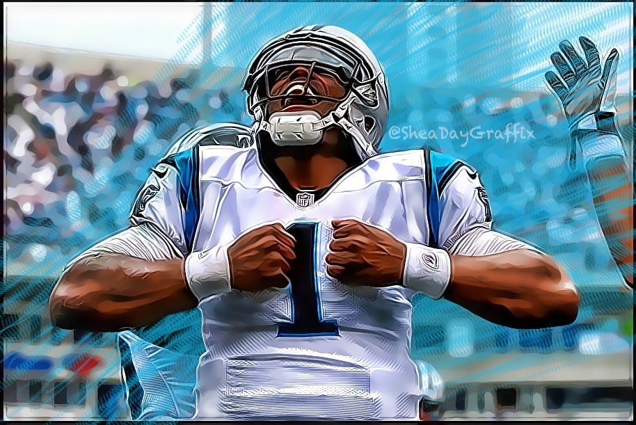 Carolina Panthers Quarterback Cam Newton. Photo Credit: Shea Huening | Under Creative Commons License