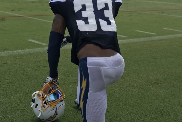 Los Angeles Chargers Safety Derwin James. Photo Credit: Ryan Dyrud | LAFB Network