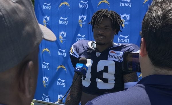 Chargers Safety Derwin James During Press Conference After Training Camp. Photo Credit: Ryan Dyrud | Sports Al Dente
