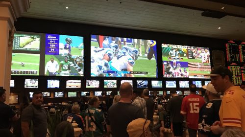 Mandalay Bay Sports Book. Photo Credit: The LAFB Network