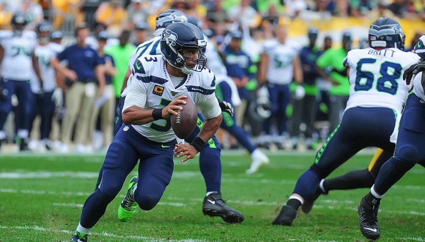 Seattle Seahawks Quarterback Russell Wilson. Photo Credit: Brook Ward | Under Creative Commons License