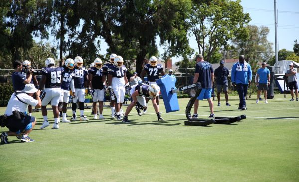 Joey Bosa And The Chargers Defensive Line. Photo Credit: Ryan Dyrud | The LAFB Network
