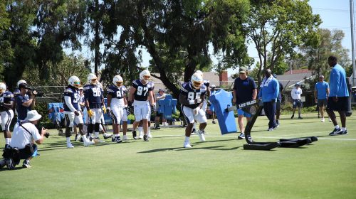 The Chargers Defensive Line: Week 16 4 Los Angeles Chargers Defensive Line 2019 Training Camp. Photo Credit: Ryan Dyrud | The LAFB Network