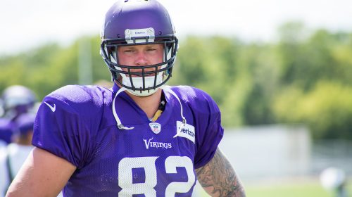 Minnesota Vikings Tight End Kyle Rudolph. Photo Credit: Matthew Deery | Under Creative Commons License