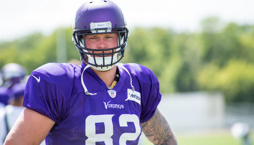 Fantasy Football Week 11 Starts, Sits, And Sleepers 3 Minnesota Vikings Tight End Kyle Rudolph. Photo Credit: Matthew Deery | Under Creative Commons License