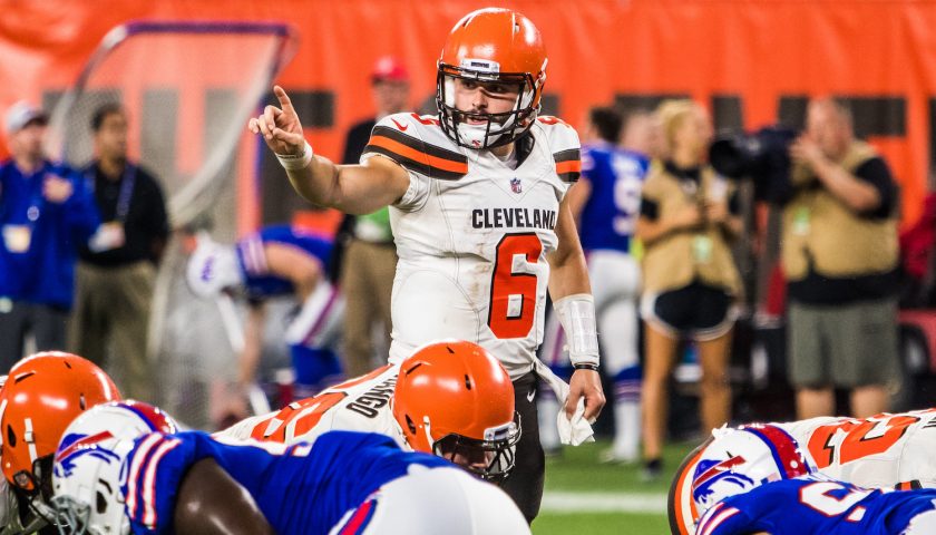 Fantasy Football Week 16 Starts, Sits, And Sleepers 3 Cleveland Browns Quarterback Baker Mayfield. Photo Credit: Erik Drost | Under Creative Commons License