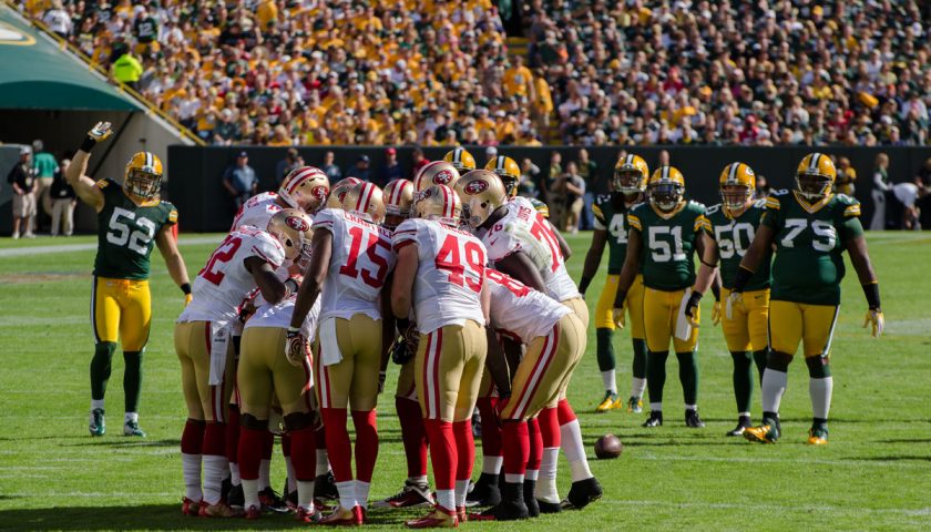 San Francisco 49ers Vs Green Bay Packers In 2012. Photo Credit: Mike Morbeck | Under Creative Commons License