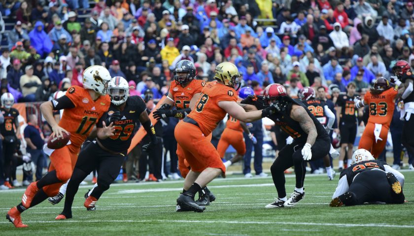 Josh Allen At The Senior Bowl. Photo Credit: Brandon Sierra | Under Creative Commons License