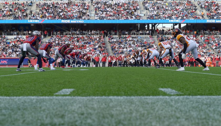 XFL Roster Continues Growing As FanDuel Joins DraftKings 3 HOUSTON, TX - FEBRUARY 8: The Houston Roughnecks and the LA Wildcats line up for kickoff on February 8, 2020 at TDECU Stadium in Houston, Texas. (Photo by Thomas Campbell/XFL)