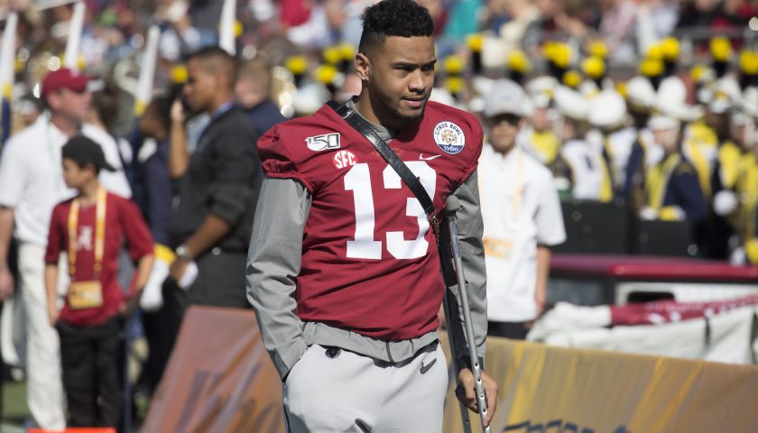 With The 6th Overall Pick, Should The Chargers Trade Or Stay? 3 QB Tua Tagovailoa. Photo Credit: MGoBlog | Under Creative Commons License