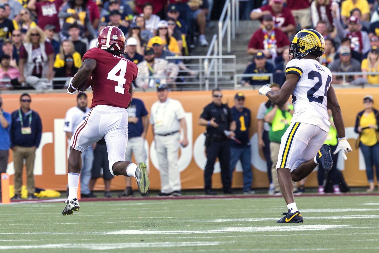 Former University Of Alabama Wide Receiver Jerry Jeudy. Photo Credit: MGoBlog | Under Creative Commons License