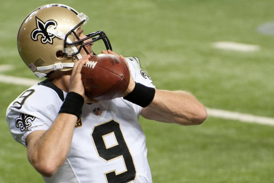 New Orleans Saints Quarterback Drew Brees. Photo Credit: Football Schedule | Under Creative Commons License