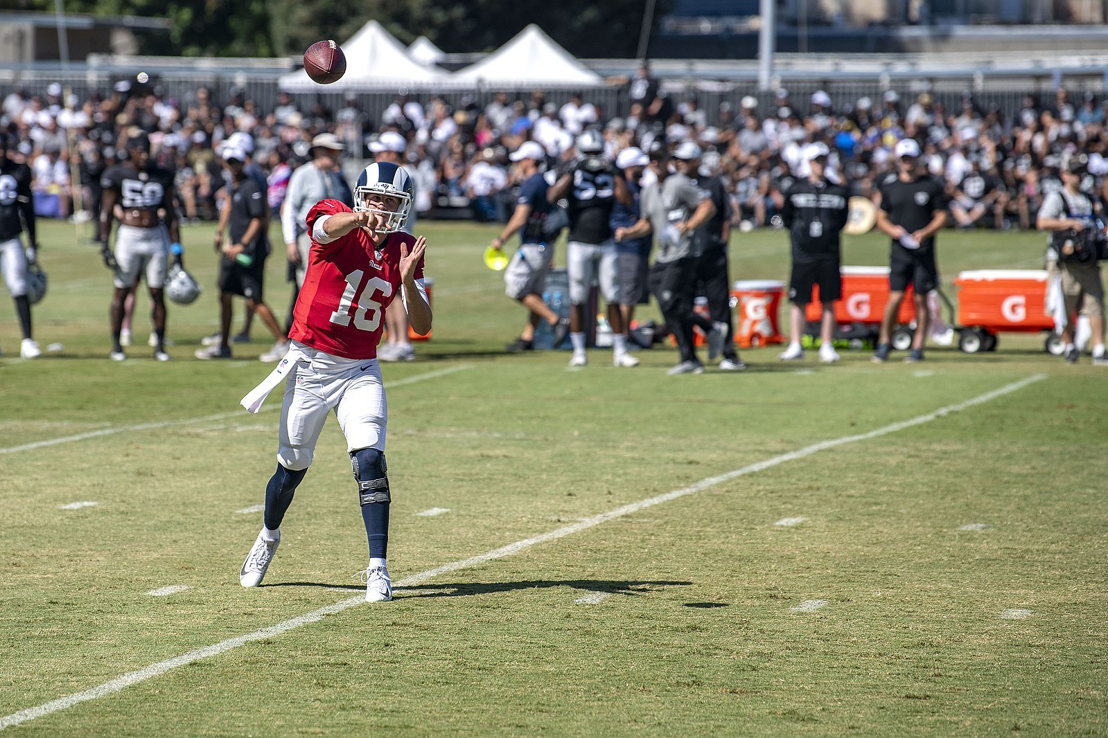 Los Angeles Rams QB Jared Goff. Photo Credit: The 621st Contingency Response Wing | Under Creative Commons License