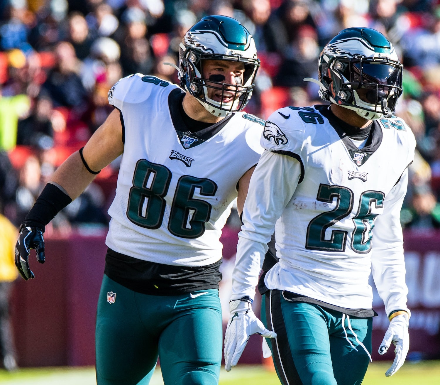 Zach Ertz And Miles Sanders. Photo Credit: Alexander Jonesi | Under Creative Commons License